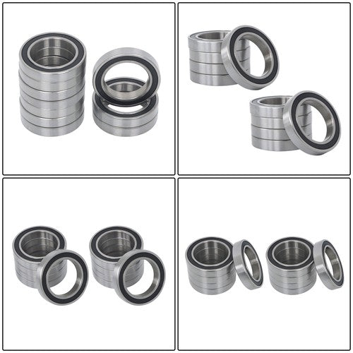 Solid Spare 10Pcs 6909-2RS Bearings 45×68×12mm Double Rubber Seals Deep Groove Ball Bearing