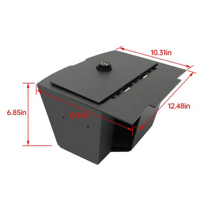 Solid Spare Center Console Safe Gun Vault For Dodge Ram 1500/2500/3500 2009-2018 Storage Box