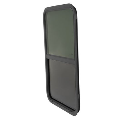 Solid Spare 24" W X 36" H Vertical Sliding RV Window Tempered Glass with Mesh Screen