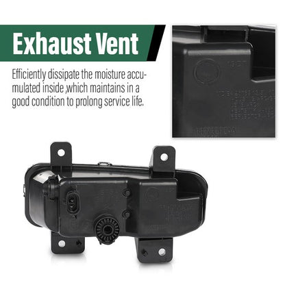 Solid Spare Fit For 2019-2023 Ram 1500 LED Fog Lights Driving Lamps w/ Switch Left+Right