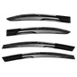 Solid Spare Window Rain Guard Visors 4-Door Sedan For Honda Civic 2006-2011 Mugen II Style