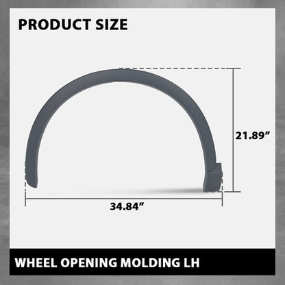 Solid Spare Fit For 2015-2018 Audi Q3 Front Fender Flare Wheel Arch Molding Trim Left Side
