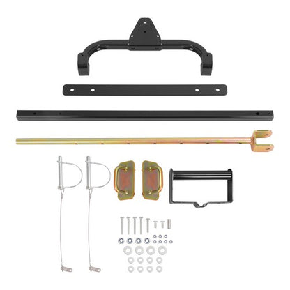 Solid Spare New Pow Trailer Hitch for Sleds Powder - Coated Steel for Snowmobiles/ATVs