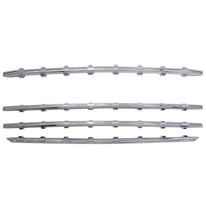 Solid Spare Snap-On Chrome Grille Trim Molding Covers For 19-21 Chevy Silverado 1500 LT RST