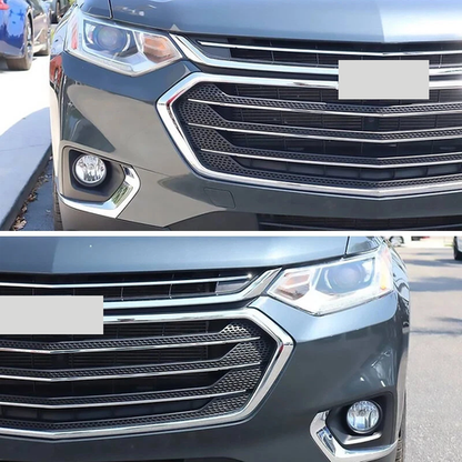 Front Bumper Grille Upper Grill Chrome For Chevy Chevrolet Traverse 2018-2021