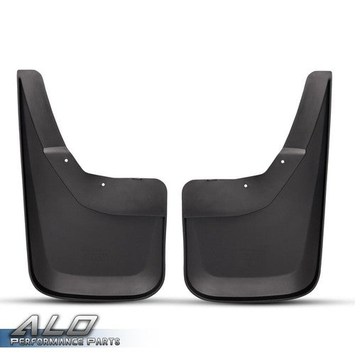 Solid Spare Fit For 2014-2018 Chevy Silverado 1500 Molded Rear Mud Flaps Splash Guards Black
