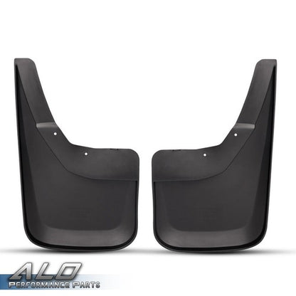 Solid Spare Fit For 2014-2018 Chevy Silverado 1500 Molded Rear Mud Flaps Splash Guards Black