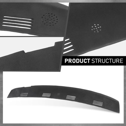 Solid Spare Fit For 02-05 Ram 1500 2500 3500 Dash Defrost Vent Grille Cover Overlay Black