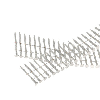 Solid Spare 15 Degree Wire Coil 1-1/2 ×.09 Ring Shank Stainless Steel Siding Nails 3600Pcs