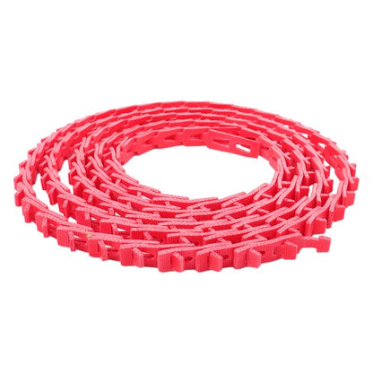Solid Spare Adjustable Red V Belt 5/8 Inch x 10 Feet , Power Twist V - Belt Type B