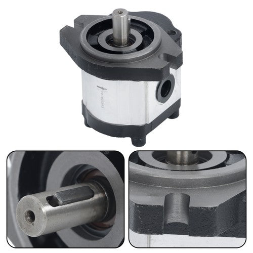 Solid Spare 5/8" Keyed Shaft,Hydraulic Gear Pump 1-4 GPM SAE A-2 Bolts CCW Cast Iron Flange