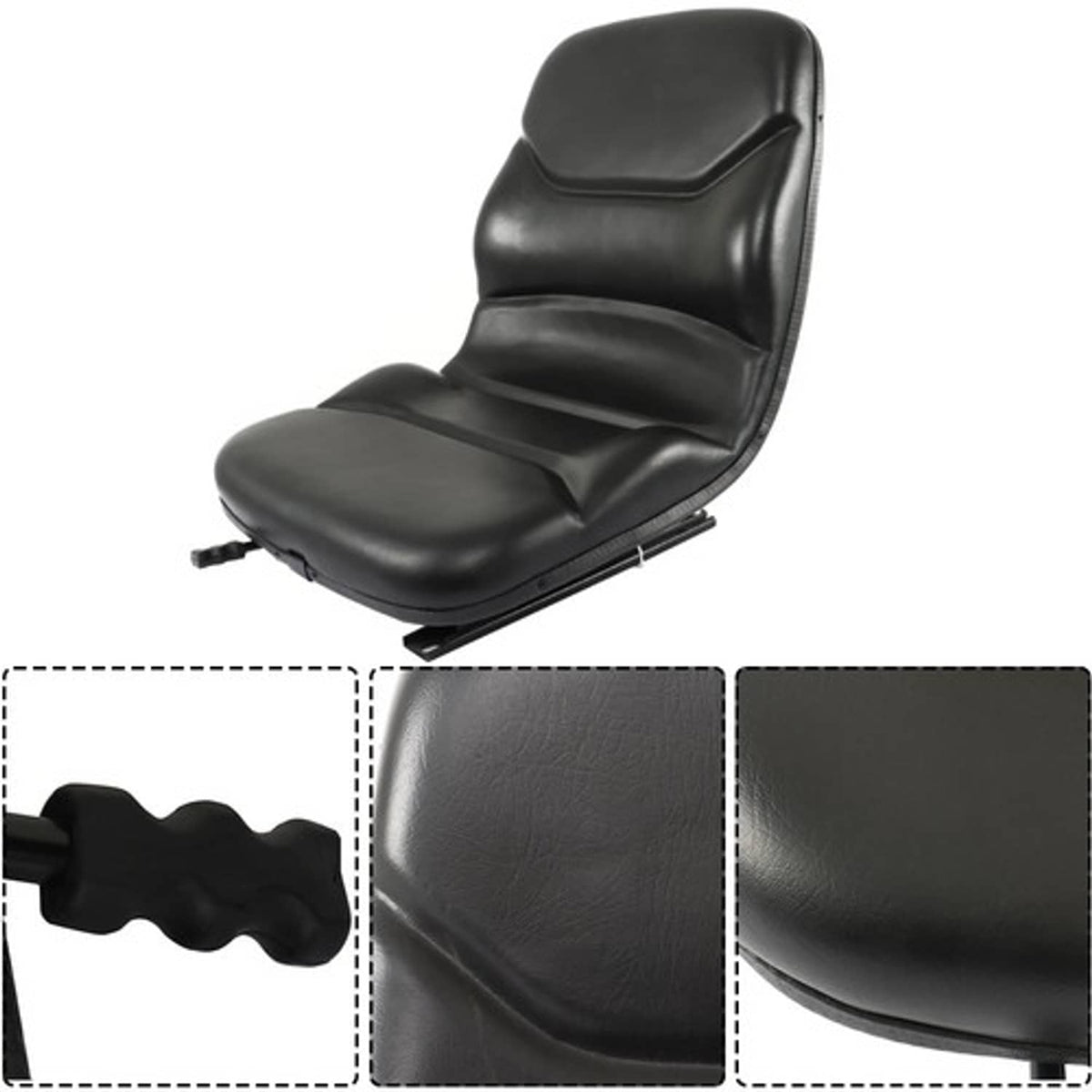 Solid Spare US For Case Backhoe Loader 580C 580D 580E 580L 580M Skid Steer Loader Black Seat