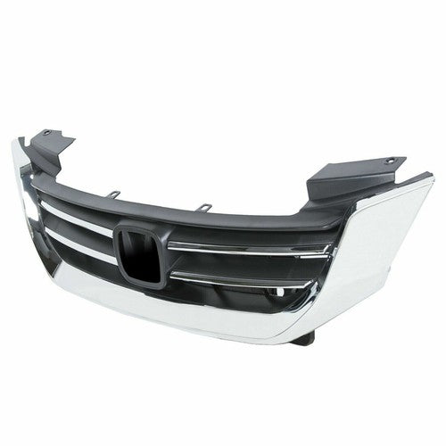 Solid Spare Chrome Front Upper Bumper Radiator Grille for Honda Accord Sedan 2013 2014 2015