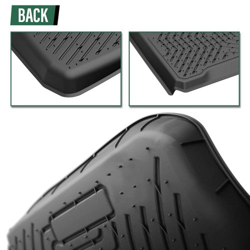 Solid Spare Fit For 2013-2018 Hyundai Santa Fe All Weather TPE Floor Mats+Cargo Liner
