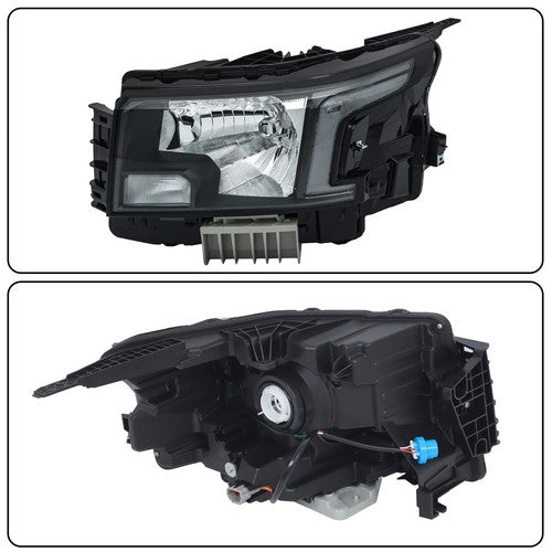 Solid Spare Headlight Black Driver Side Halogen Type For Nissan Frontier 2022-2023 Factory