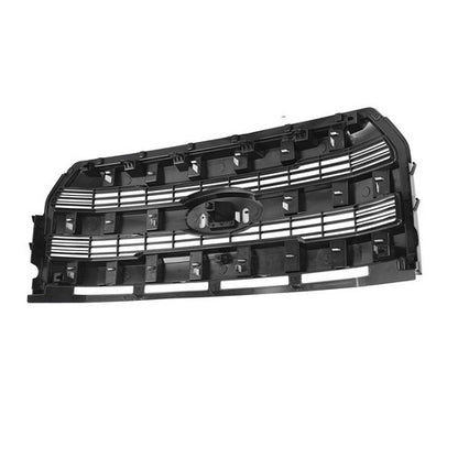 Front Upper Grill Grille Gloss Black For 2015 2016 2017 Ford F-150 W/O Camera