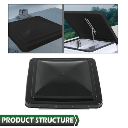 Solid Spare New 14" x 14" Replacement Roof Vent Cover Camper RV Trailer Ventline 3pcs