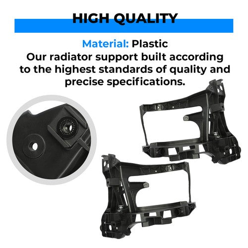 Solid Spare For 2014-2018 Ram 1500 Pickup Front Radiator Support W/LH & RH Headlight Bracket