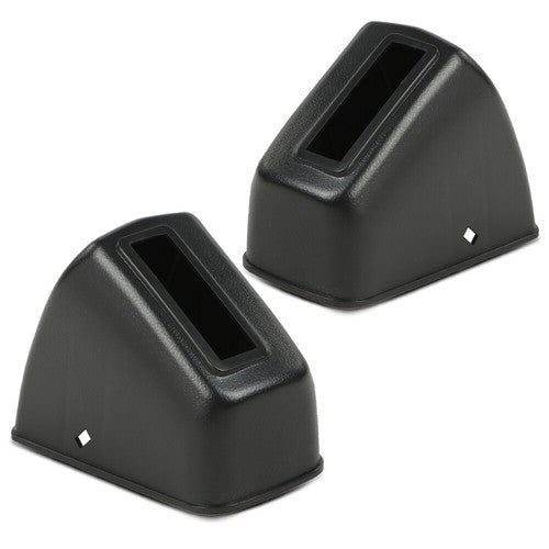 Solid Spare Fit For 1967-1972 A-Body Front Bench / Bucket Seat Plastic Belt Retractor Covers