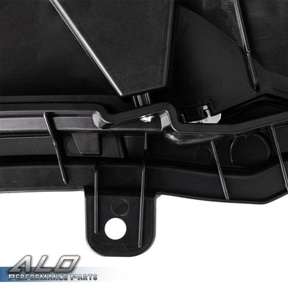 Solid Spare Fit For 2019-2021 Honda HRV HR-V Black Front Bumper Grille Grill w/ Chrome Trim