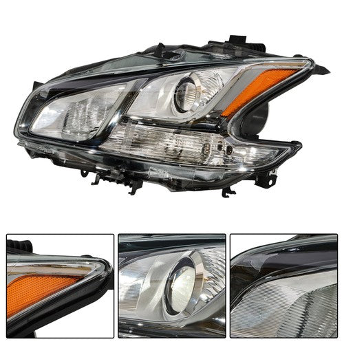 Solid Spare Headlamp Left / Driver Side HID Headlight Assembly For Nissan Maxima 2009-2014