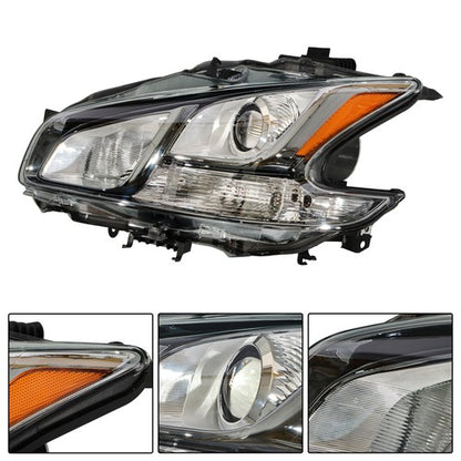Solid Spare Headlamp Left / Driver Side HID Headlight Assembly For Nissan Maxima 2009-2014