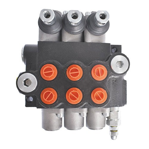 Solid Spare 11GPM 3600PSI Double Acting 3Spool Hydraulic Directional Control Valve New