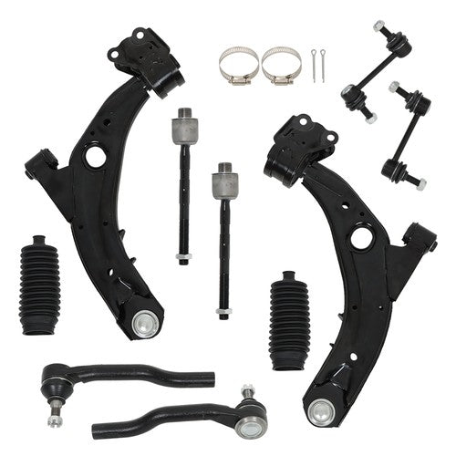 Solid Spare EV800576 Front Lower Control Arms Tierods Sway Bar Links For Lincoln 2007-2014