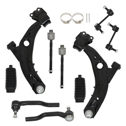 Solid Spare EV800576 Front Lower Control Arms Tierods Sway Bar Links For Lincoln 2007-2014