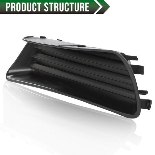 Solid Spare Front Bumper Insert Fog Light Cover Left+Right Fit For 2007-2009 Toyota Camry