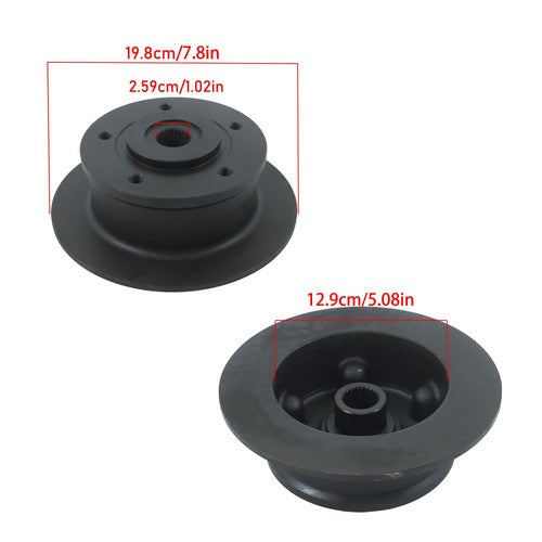 Solid Spare 2× Brake Disc Hub For John Deere XUV 620 825 835 Gator AM142949 M164365 M158242