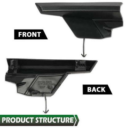 Solid Spare Fit For 2020-2021 Toyota Corolla SE/XSE Front Bumper Left Tow Hook Eye Cap Cover
