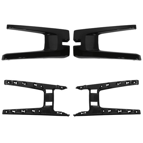 For Chevrolet Silverado 1500 2019 2020 2021 Front Bumper Grill Gloss+Matte Black