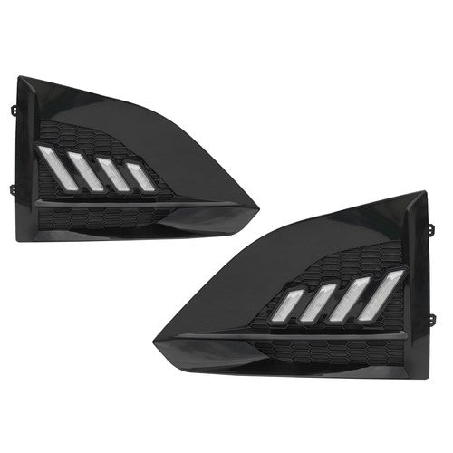For Nissan Altima Sedan 2023 2024 DRL Daytime Running Light Fog Lamp Gloss Black