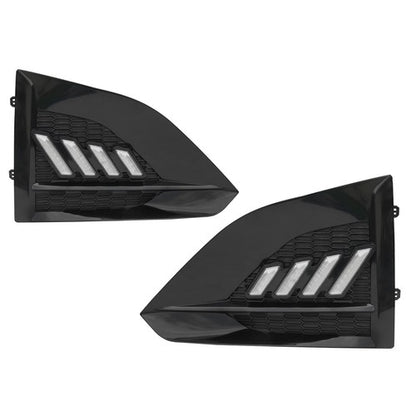 For Nissan Altima Sedan 2023 2024 DRL Daytime Running Light Fog Lamp Gloss Black
