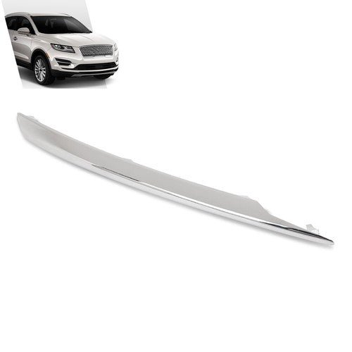 Solid Spare Front Bumper Driving Light Silver Trim Right Side Fit For 2015-2019 Lincoln MKC