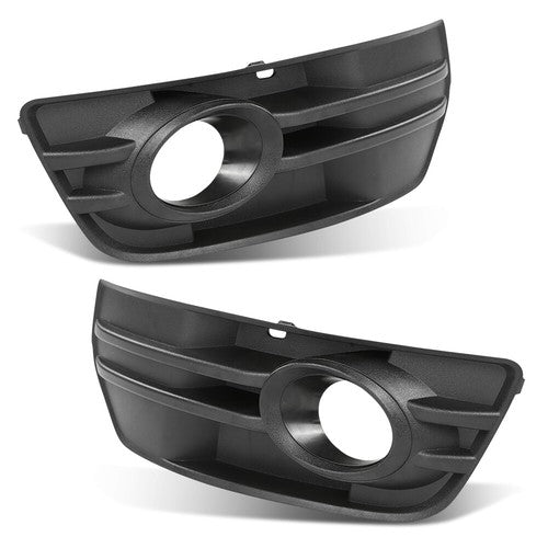 Solid Spare Fit For 2009-2012 Audi Q5 Front Bumper Fog Light Bezel Lamp Trim Left+Right