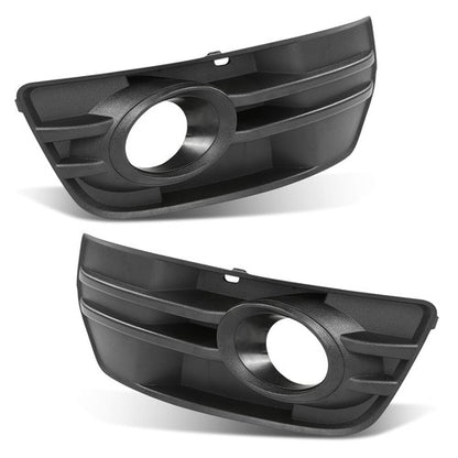 Solid Spare Fit For 2009-2012 Audi Q5 Front Bumper Fog Light Bezel Lamp Trim Left+Right