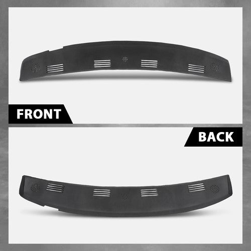 Solid Spare Fit For 02-05 Ram 1500 2500 3500 Dash Defrost Vent Grille Cover Overlay Black