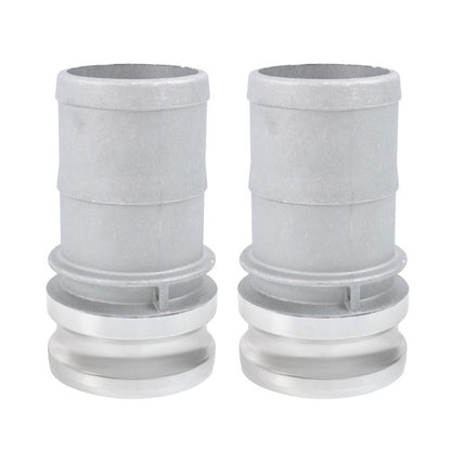 Solid Spare 3" 2 Pcs Aluminum Camlock Type E Adapter Universal Hose Connection Kit