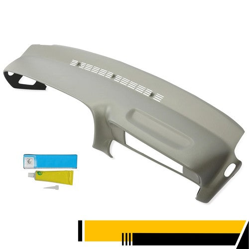 Solid Spare Molded Dash Cover Overlay for 1997-99 2000 Chevy GMC SUVs C/K1500 Suburban Grey