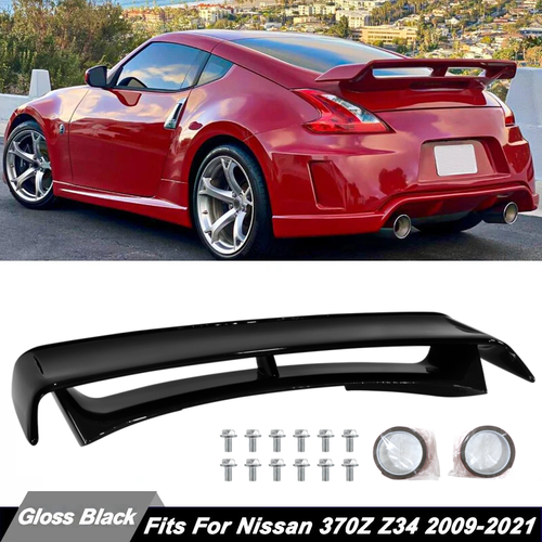 Rear Trunk Spoiler Wing For Nissan 370Z Z34 2009-2021 Nismo Style Gloss Black