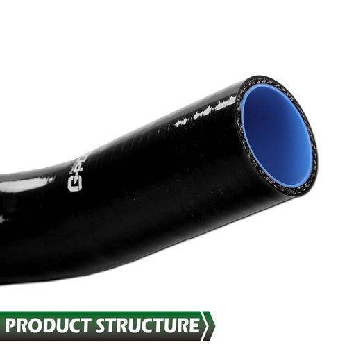 Solid Spare Fit For 99-2006 Chevy Silverado Upper Lower Radiator Coolant Hose Silicone Black