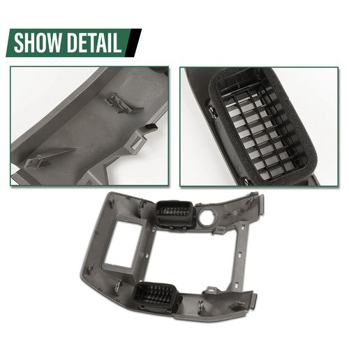 Solid Spare Center Dash Instrument Panel Radio Trim Bezel Gray Fit For 04-07 Infiniti QX56