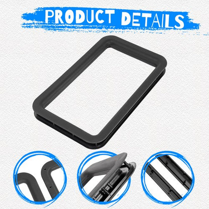 Solid Spare 15.7" x 24.8" Black RV Entrance /Entry Door Window Frame For Camper Trailer