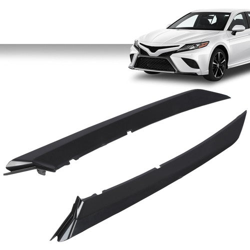 Solid Spare Fit For 2018-2022 Toyota Camry SE XSE Front Bumper Grille Trim Molding Black