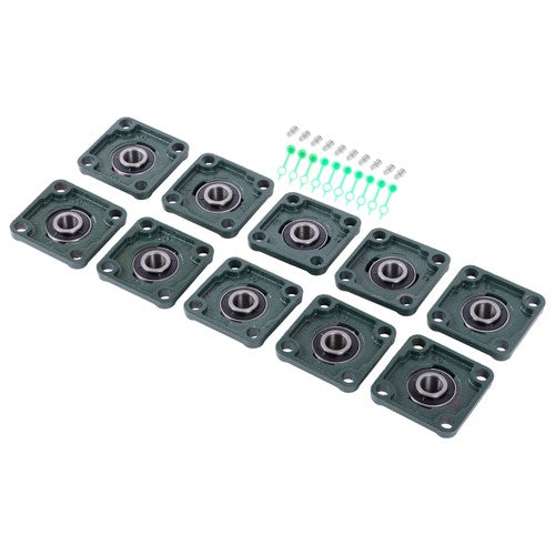 Solid Spare 10 Pcs UCP204-12 Pillow Block Flange Bearing 3/4" Bore 4 Bolt Solid Base