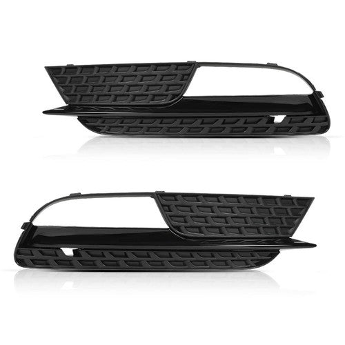 Solid Spare Front Bumper Fog Light Cover Left+Right Side Fit For 2012-2016 Audi A5 Quattro
