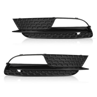 Solid Spare Front Bumper Fog Light Cover Left+Right Side Fit For 2012-2016 Audi A5 Quattro