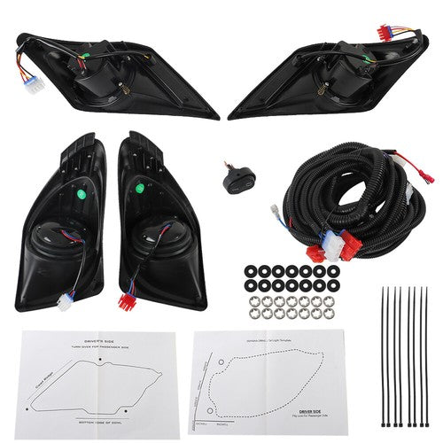 Solid Spare LED Headlight LEDTaillight Light Kit For Yamaha Drive2 Golf Cart 2017-Up US